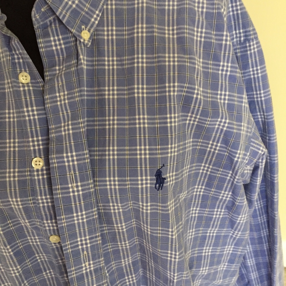 Polo button down man dress shirt